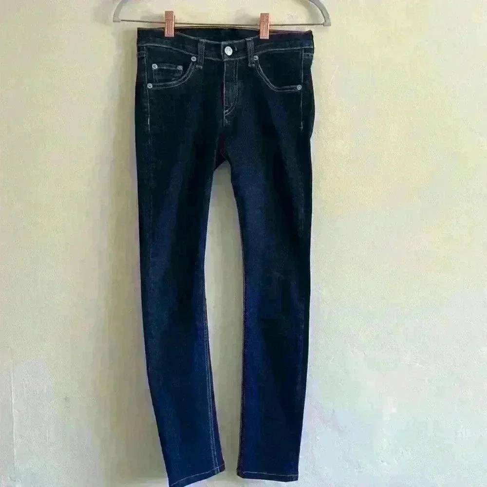 Rag & Bone High-Rise Skinny - Indigo Rinse - Picture 2 of 7